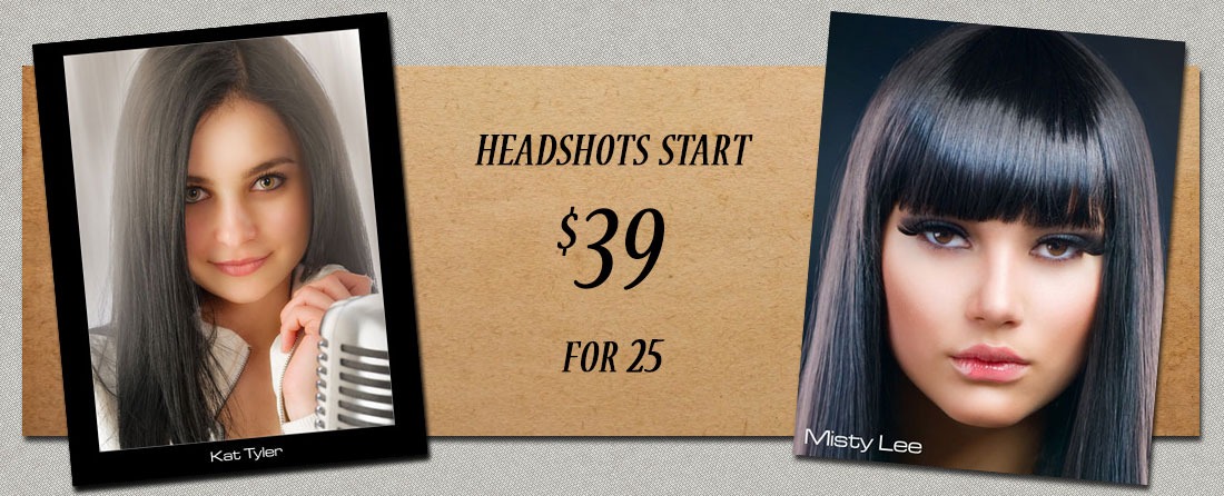 Headshots starting at $25 for 10